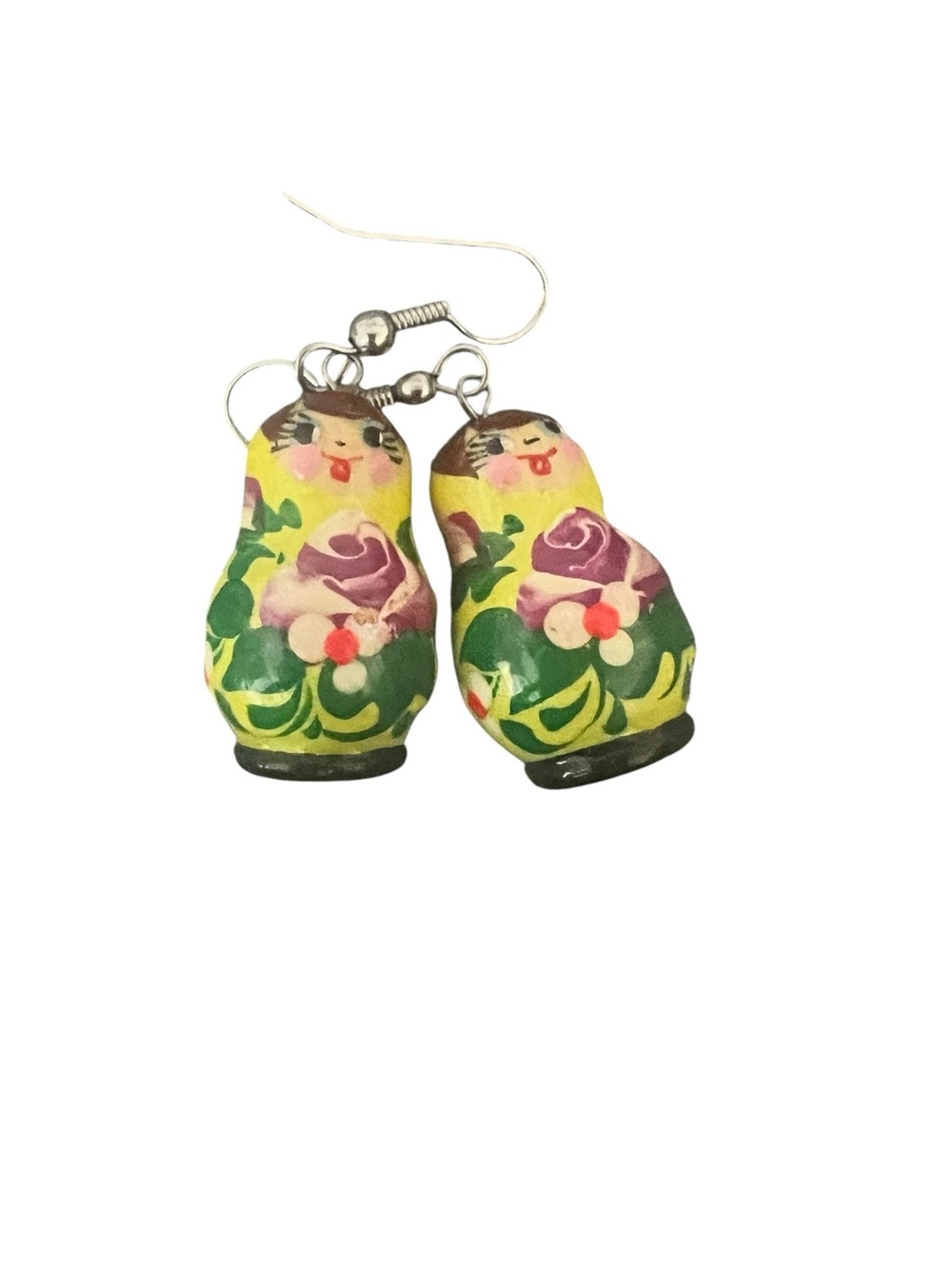 Hand painted Matryoshka Doll Earrings